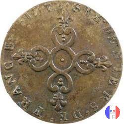 6 denari (dardennes) 1712 (Montpellier)