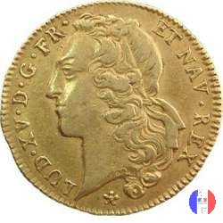 Doppio Luigi al bandeau dal 1742 al 1749 1743 (Metz)