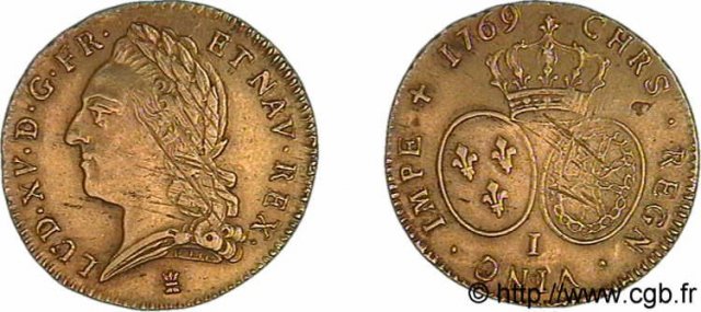 Doppio Luigi alla" vieille tete" 1769 (Limoges)