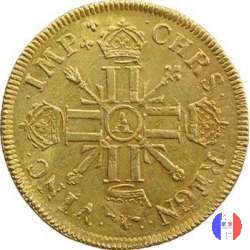 Doppio Luigi d'oro agli 8 L e alle insegne 1701 (Paris)