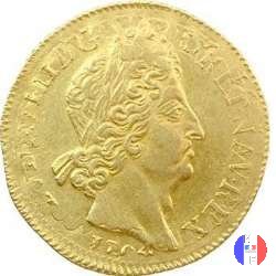 Doppio Luigi d'oro alle insegne 1704 (Paris)