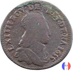 Liard di Francia al busto giovanile II tipo 1655 (Corbeil)