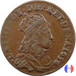 Liard di Francia al busto giovanile II tipo 1656 (Meung Sur Loire)