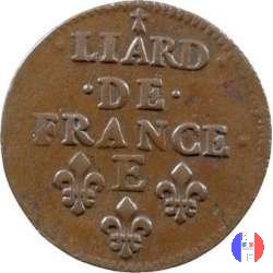 Liard di Francia al busto giovanile II tipo 1656 (Meung Sur Loire)