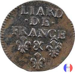 Liard di Francia busto virile III tipo (1693/98) 1693 (Aix-en-provence)