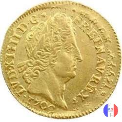 Luigi d'oro agli 8 L e alle insegne 1702 (Bourges)