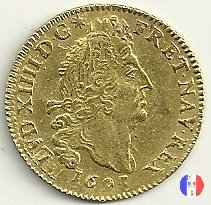 Luigi d'oro ai 4 L dal 1693 al 1695 1693 (Paris)