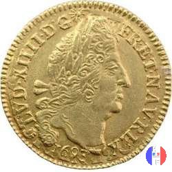 Luigi d'oro ai 4 L dal 1693 al 1695 1693 (Toulouse)