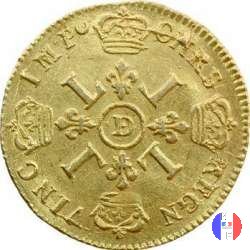 Luigi d'oro ai 4 L dal 1693 al 1695 1693 (Lyon)