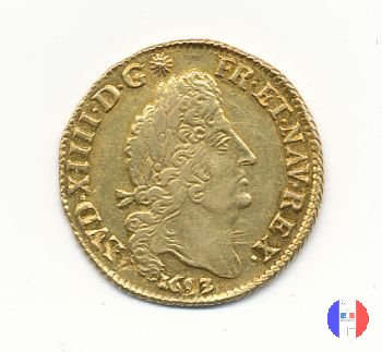 Luigi d'oro ai 4 L dal 1693 al 1695 1693 (Tours)