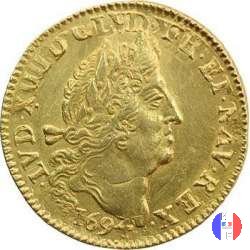 Luigi d'oro ai 4 L dal 1693 al 1695 1694 (Lille)