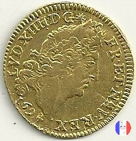 Luigi d'oro ai 4 L dal 1693 al 1695 1694 (Paris)