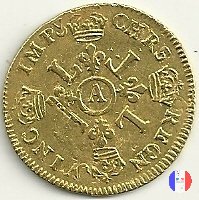 Luigi d'oro ai 4 L dal 1693 al 1695 1694 (Paris)