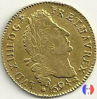 Luigi d'oro ai 4 L dal 1693 al 1695 1694 (Montpellier)