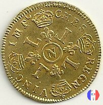 Luigi d'oro ai 4 L dal 1693 al 1695 1694 (Montpellier)