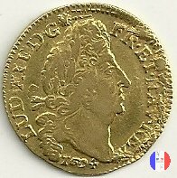 Luigi d'oro ai 4 L dal 1693 al 1695 1694 (Dijon)