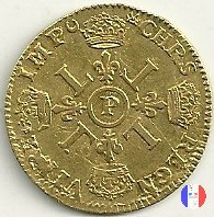 Luigi d'oro ai 4 L dal 1693 al 1695 1694 (Dijon)