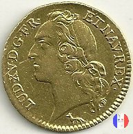 Luigi d'oro al Bandeau 1740 -1744 1740 (Paris)