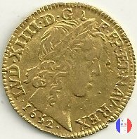 Luigi d'oro mèche longue dal 1646 al 1652 1652 (Limoges)