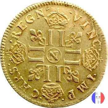 Luigi d'oro mèche longue dal 1646 al 1652 1652 (Montpellier)