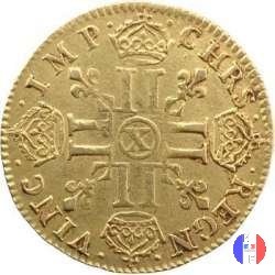 Luigi d'oro mèche longue dal 1646 al 1652 1652 (Amiens)