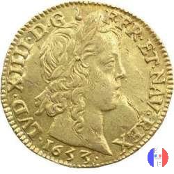 Luigi d'oro mèche longue dal 1653 al 1659 1653 (Limoges)