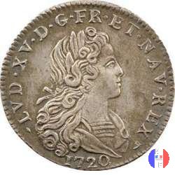 Piccolo Luigi d'argento 1720 (Rouen)