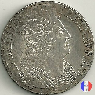 scudo "aux 3 couronnes" dal 1712 a 1715 1712 (Amiens)