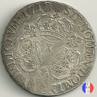 scudo "aux 3 couronnes" dal 1712 a 1715 1712 (Amiens)