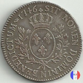 scudo "au bandeau" dal 1745 al 1748 1746 (Montpellier)