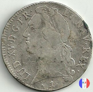 scudo "au bandeau" dal 1749 al 1752 1751 (Montpellier)