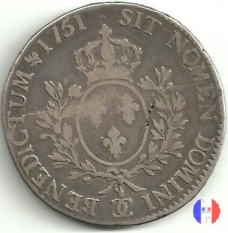 scudo "au bandeau" dal 1749 al 1752 1751 (Besançon)