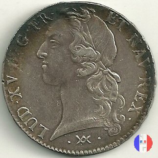 scudo "au bandeau" dal 1749 al 1752 1752 (Bordeaux)