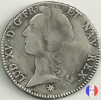 scudo "au bandeau" dal 1753 al 1757 1754 (Toulouse)