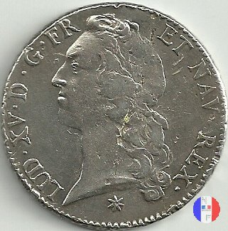 scudo "au bandeau" dal 1753 al 1757 1757 (Toulouse)