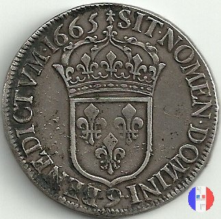 scudo "au buste juvenile" 1665 (Rennes)