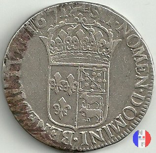 scudo "au buste juvenile de Béarn" 1671 (Pau)
