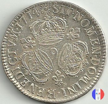 scudo "aux 3 couronnes" dal 1712 a 1715 1714 (Rennes)