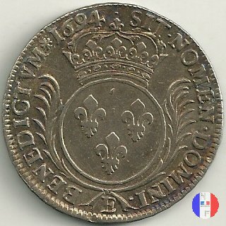 scudo " aux palmes"dal 1693 al 1695 1694 (Tours)