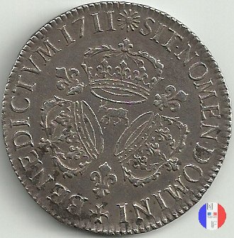 scudo "de Béarn aux 3 couronnes" 1711 (Pau)