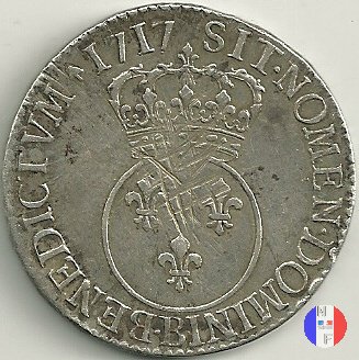 scudo detto "vertugadin" da 1717 al 1718 1717 (Rouen)