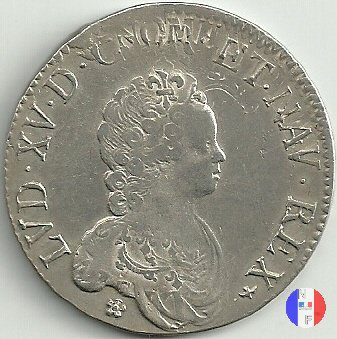 scudo detto "vertugadin" da 1717 al 1718 1717 (Dijon)