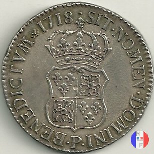 scudo di Francia-Navarra 1718 (Dijon)