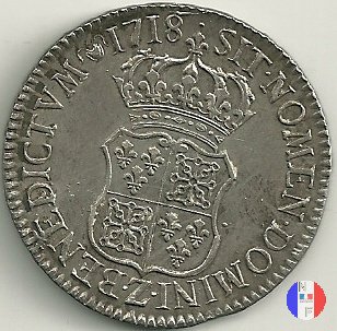 scudo di Francia-Navarra 1718 (Grenoble)