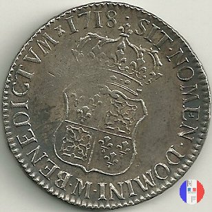 scudo di Francia-Navarra 1718 (Toulouse)