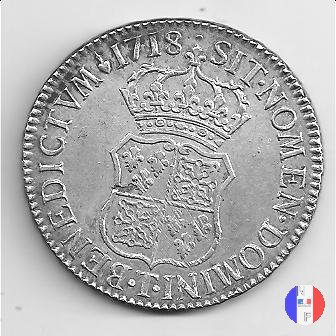 scudo di Francia-Navarra 1718 (Nantes)