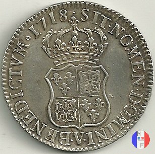 scudo di Francia-Navarra 1718 (Troyes)