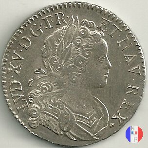 scudo di Francia-Navarra 1718 (La Rochelle)