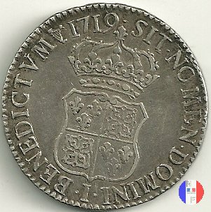 scudo di Francia-Navarra 1719 (Limoges)