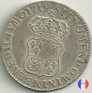 scudo di Francia-Navarra 1719 (Bordeaux)